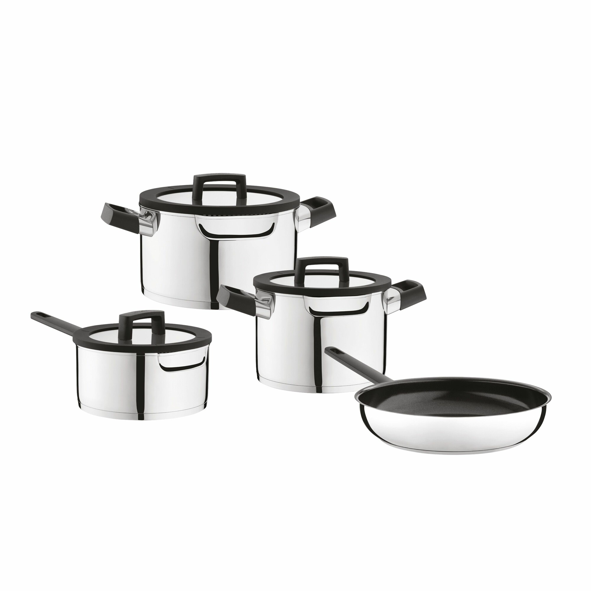 Berghoff Cookware 4pc Uqonic Downdraft Set Stainless Steel 1111049